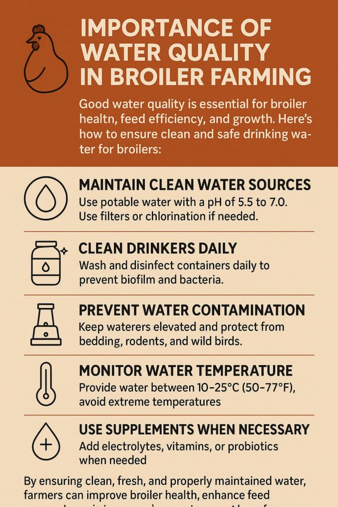 Importance of Water Quality in Broiler Farming