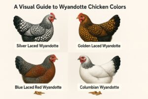 A Visual Guide to Wyandotte Chicken Colors (Silver, Gold, Blue & More)