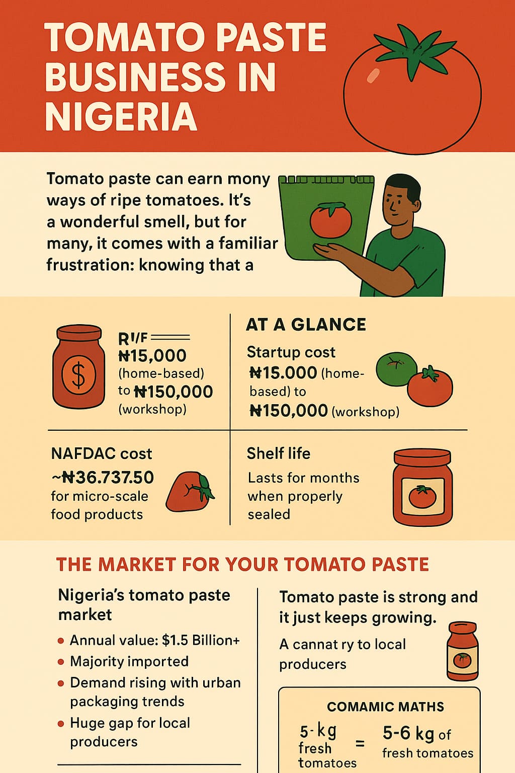 How to Start a Small-Scale Tomato Paste Production Business in Nigeria