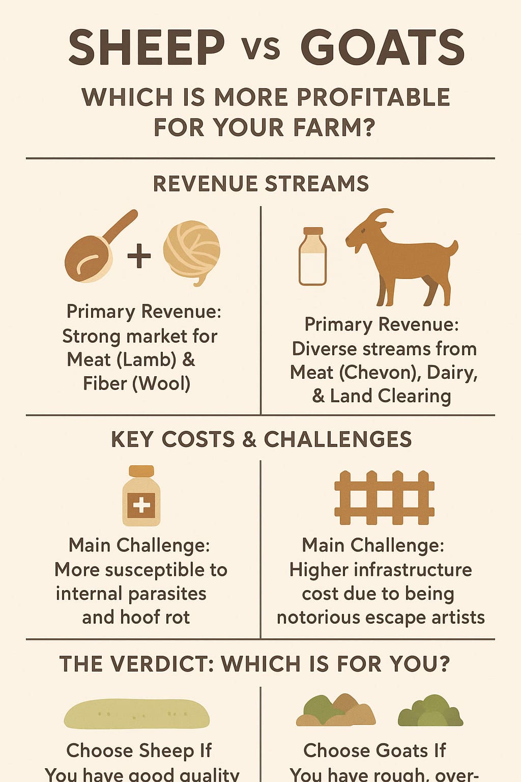 Sheep vs. Goats Profitability - Which is More Profitable for Small-Scale Farmers